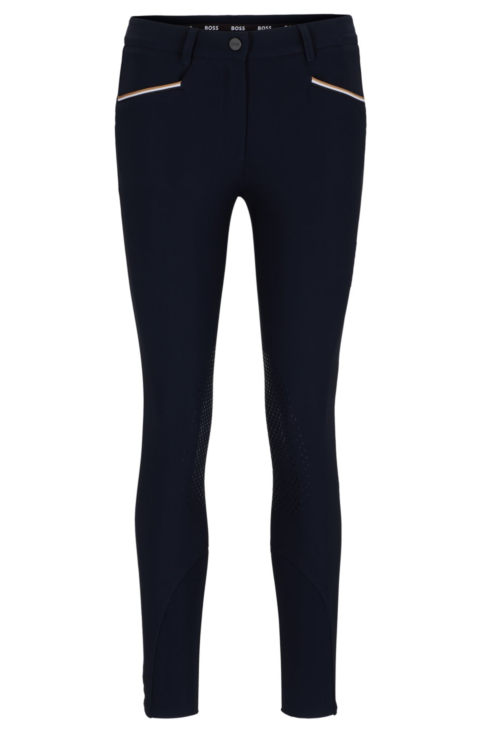 Equestrian breeches with knee grips
