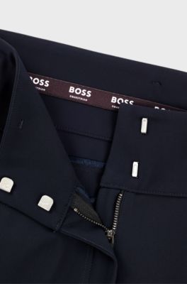 Pantalon d&rsquo;&eacute;quitation avec mati&egrave;re power-stretch sur les genoux et poche pour le t&eacute;l&eacute;phone, Bleu fonc&eacute;