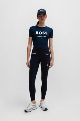 Reithose mit Vollbesatz und Smartphonetasche, Dunkelblau