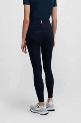 Reithose mit Vollbesatz und Smartphonetasche, Dunkelblau