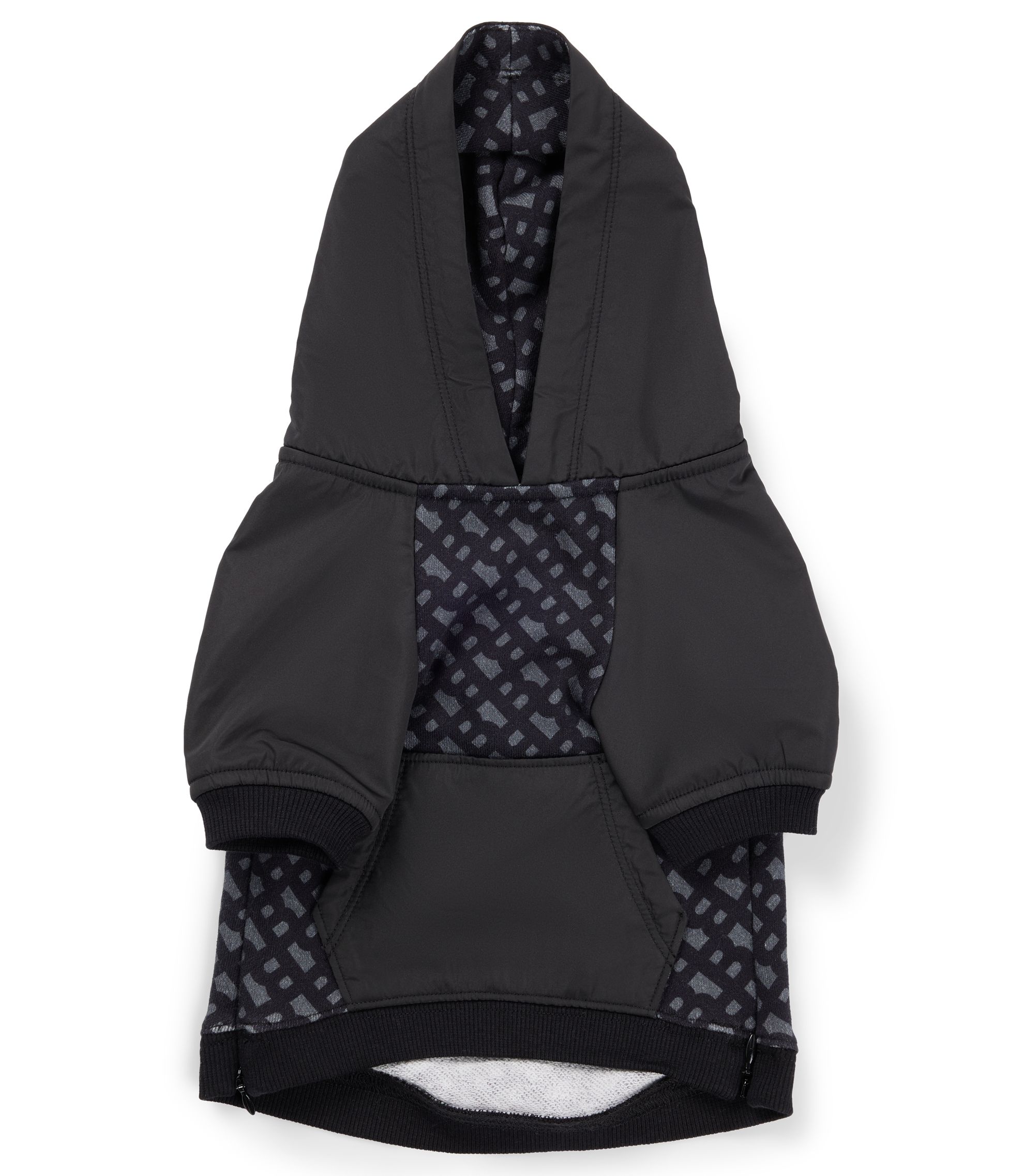 Hunde-Hoodie mit Monogramm-Muster