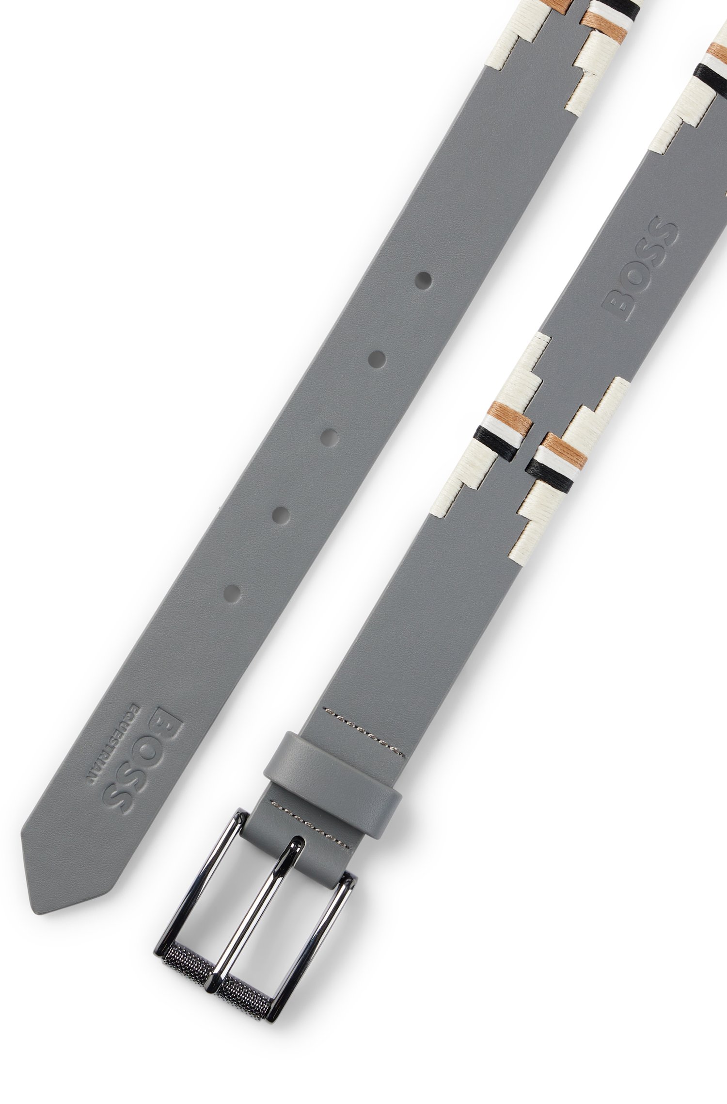 Boss Equestrian polo belt with embroidered pattern skärp & hängslen herr – bild 5
