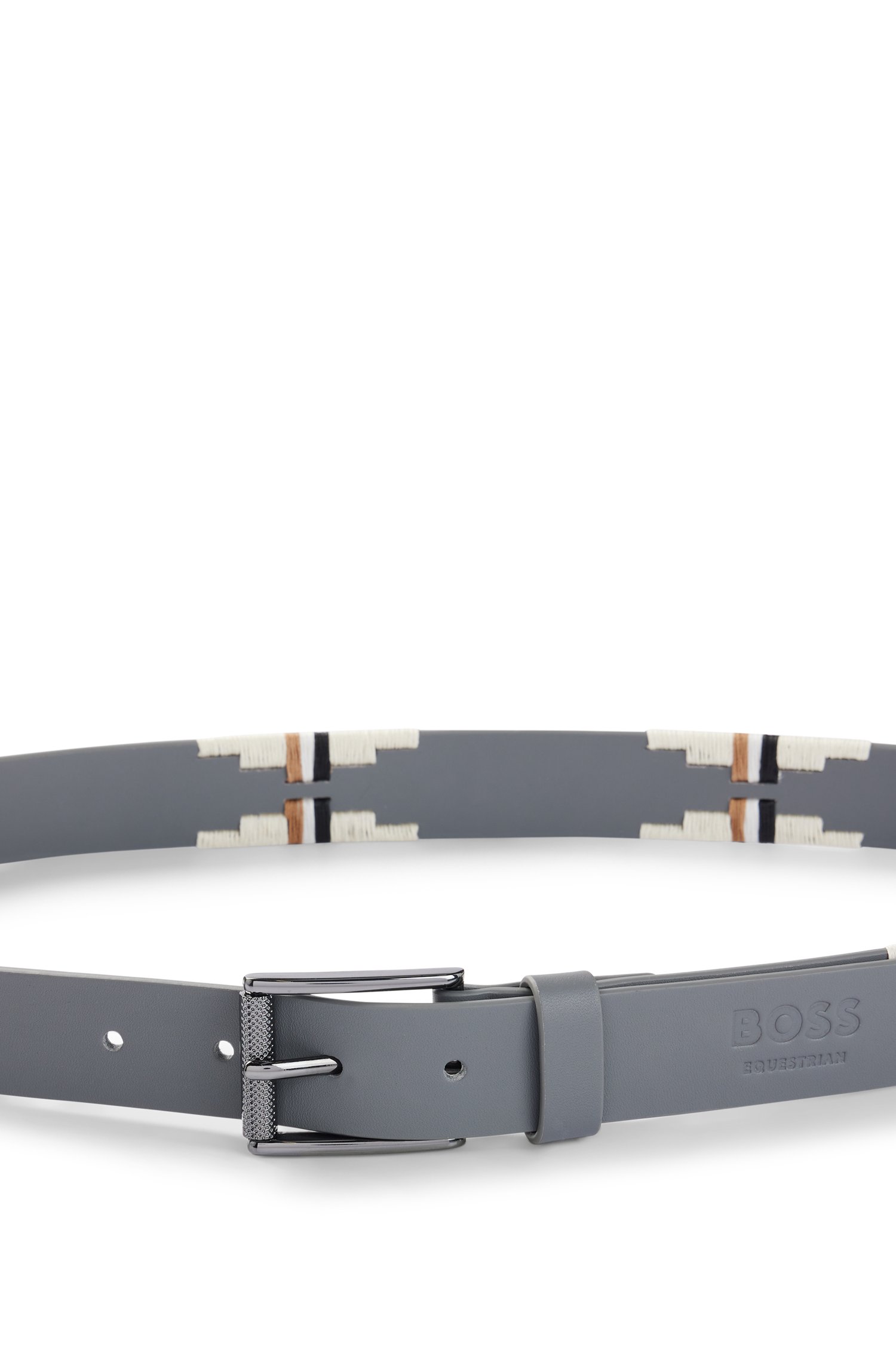 Boss Equestrian polo belt with embroidered pattern skärp & hängslen herr – bild 2