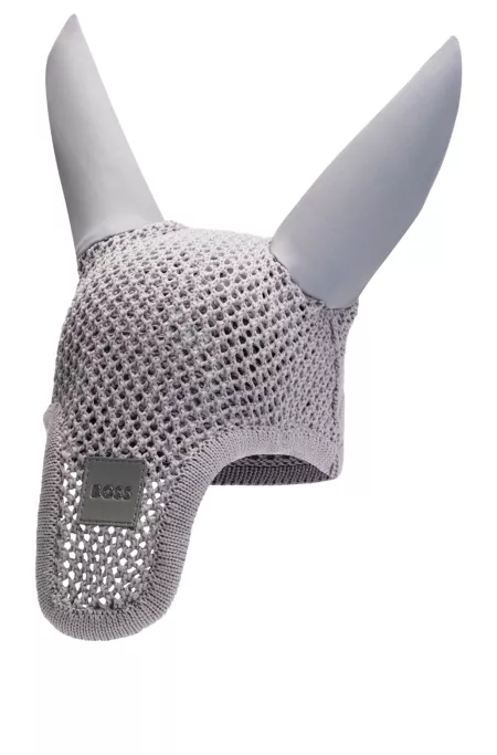 Bonnet pour cheval en crochet avec patch logoté