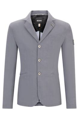 Equestrian stretch show jacket with salt-and-pepper effect 1