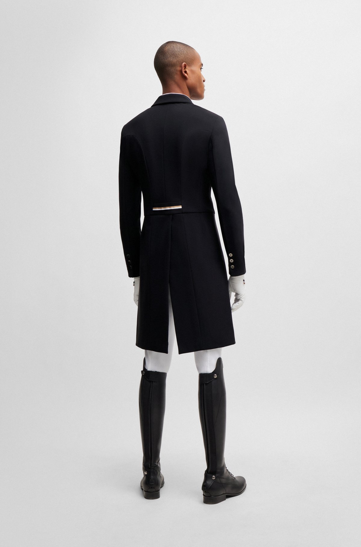 BOSS - 乗馬 テールコート スーパーストレッチマテリアル - ブラック BOSS - 乗馬 テールコート スーパーストレッチマテリアル - ブラック