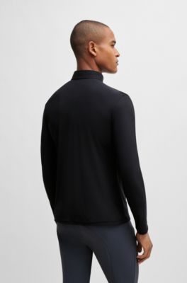 Polo de equitaci&oacute;n para doma confeccionado en material de secado r&aacute;pido, Negro