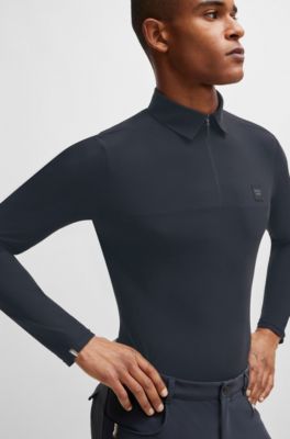 Polo de equitaci&oacute;n para doma confeccionado en material de secado r&aacute;pido, Gris