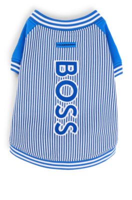 Dog bomber jacket with embroidered logo, Blue