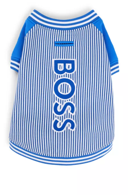 Dog bomber jacket with embroidered logo