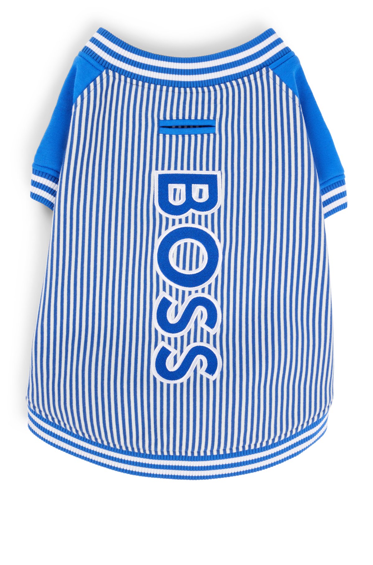 Dog bomber jacket with embroidered logo, Blue