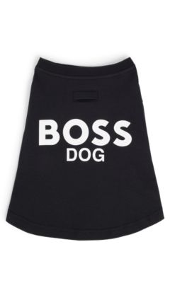 BOSS - ドッグ Tシャツ コットン ロゴプリント - ブラック