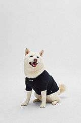 Hunde-T-Shirt aus Baumwolle mit Logo-Print, Schwarz