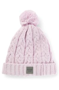 Equestrian lightweight bobble hat with fleece inner, Light Purple