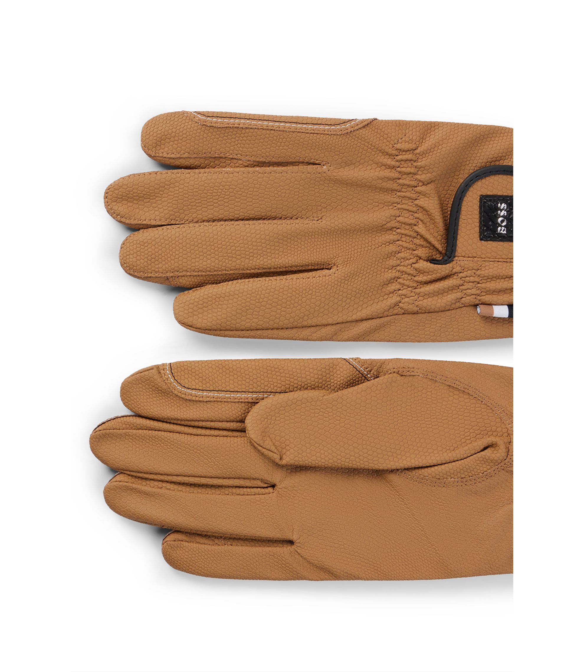 BOSS - 乗馬 ライディンググローブ フェイクレザー - ブラウン