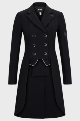 Equestrian tailcoat with adjustable tail weights, Black
