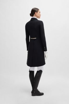 Equestrian tailcoat with adjustable tail weights, Black