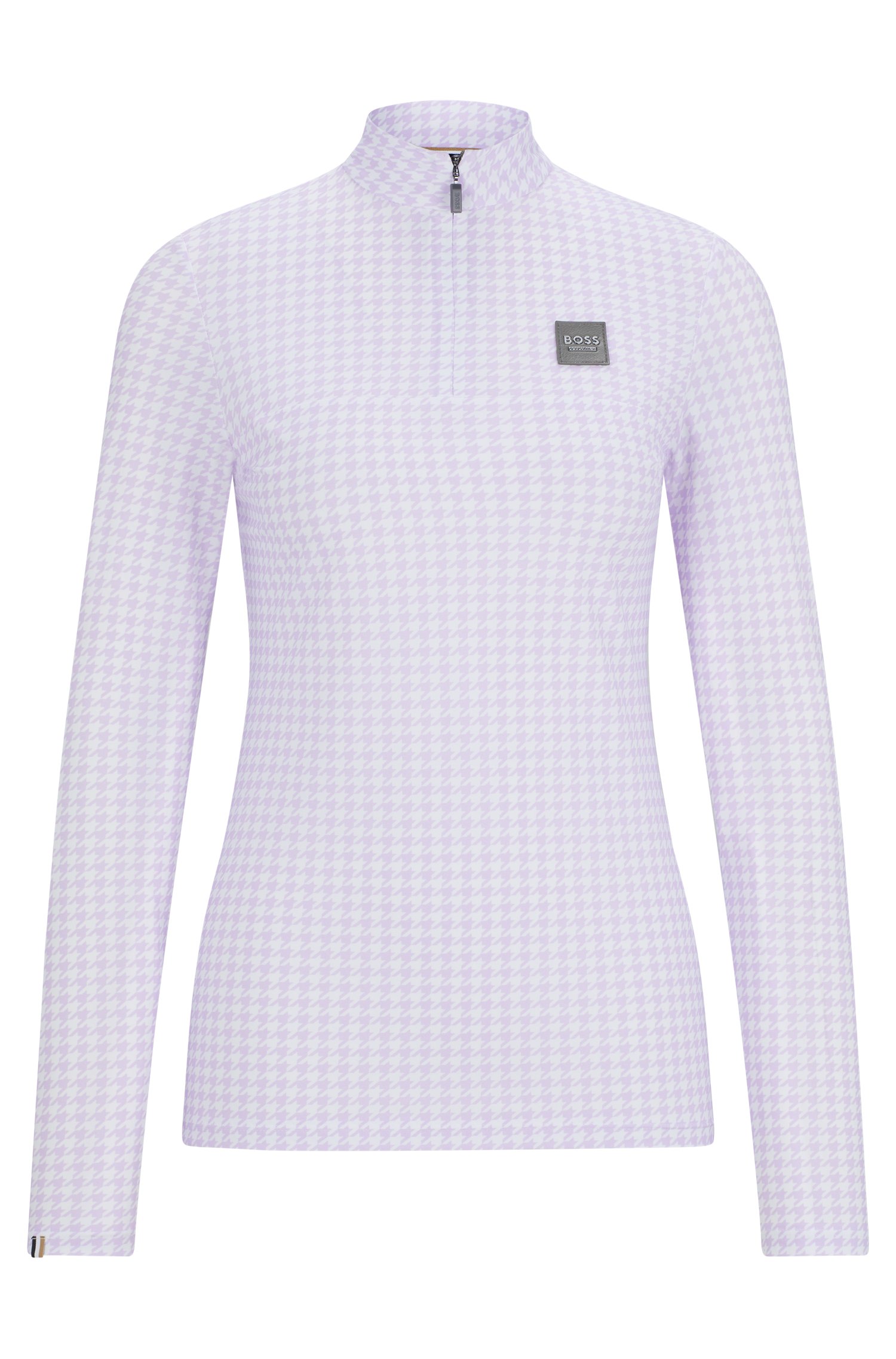 Boss Equestrian zip-neck training top in breathable stretch fabric t-shirts dam