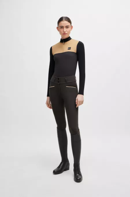 Equestrian training top in quick-drying fabric
