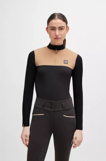 Equestrian training top in quick-drying fabric