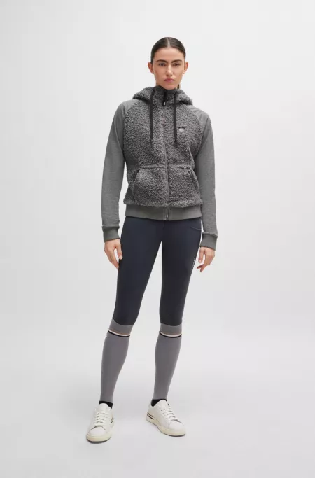 Equestrian hybrid hoodie with teddy body and hood