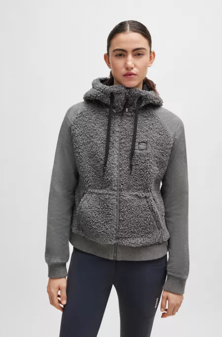 Equestrian hybrid hoodie with teddy body and hood