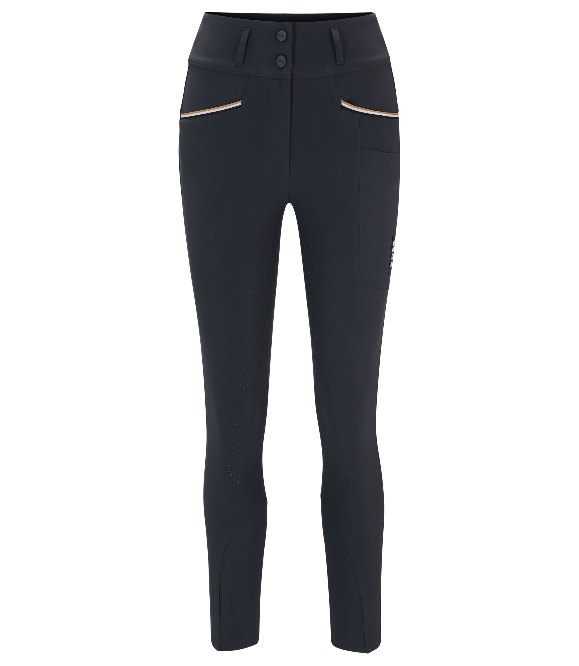 Reithose mit hohem Bund und Vollbesatz