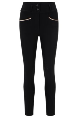 Pantalon d’équitation à taille haute, agrippant au niveau des genoux