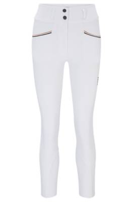 Equestrian high-waisted breeches with knee grip 1