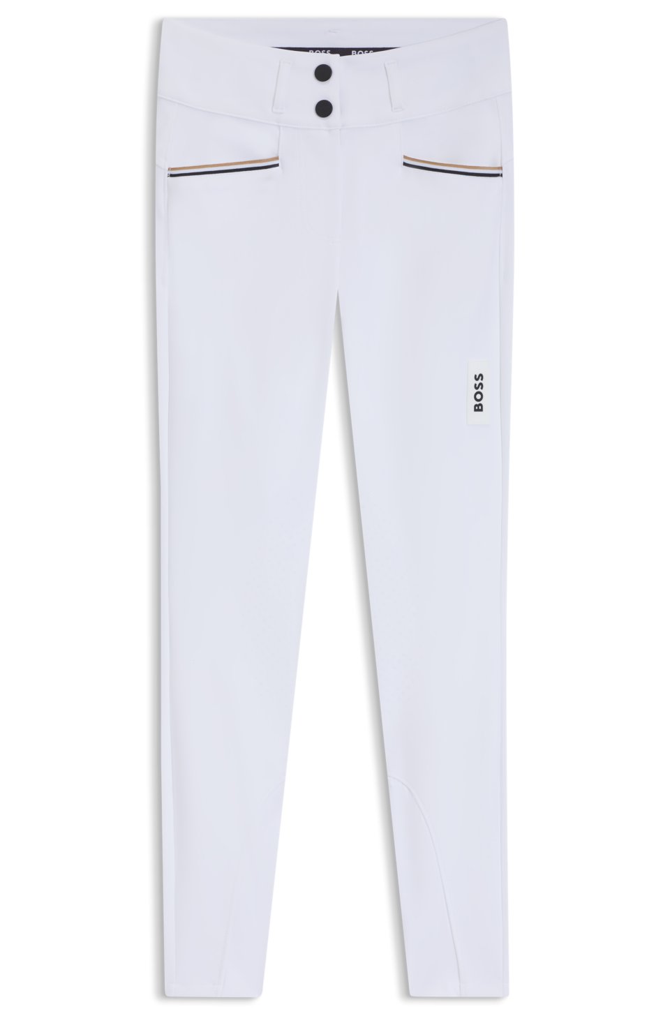 Equestrian high-waisted breeches with knee grip
