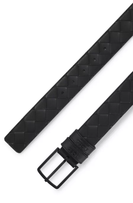 Equestrian belt in braided leather