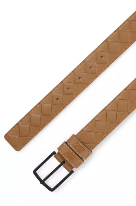 Equestrian belt in braided leather