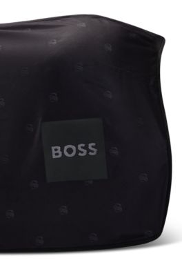 더블 B 모노그램 이퀘스트리안 플리스 러그, 블랙