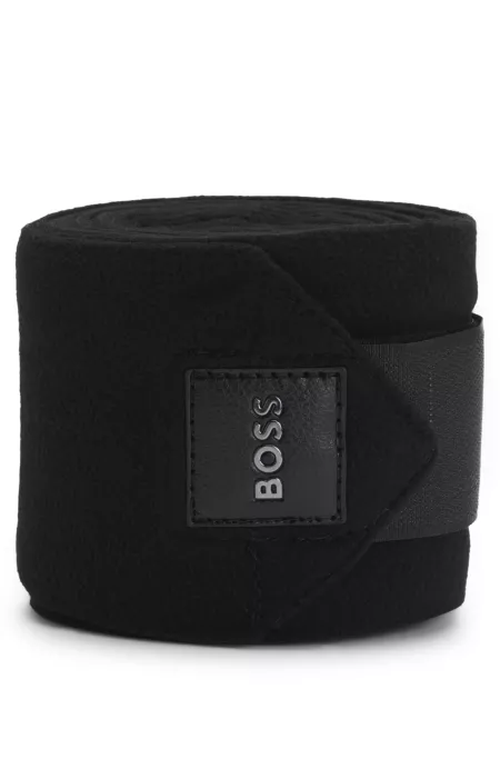 Equestrian bandages with riptape fastening