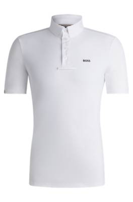Equestrian show shirt in stretch piqué 1