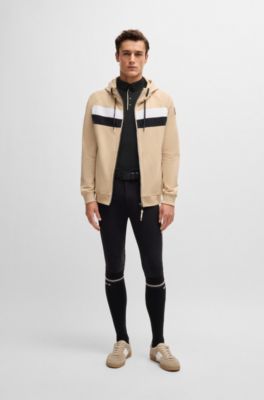 Equestrian training shirt in stretch piqu&eacute;, Black