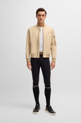 Equestrian stretch-cotton T-shirt with logo embroidery, White