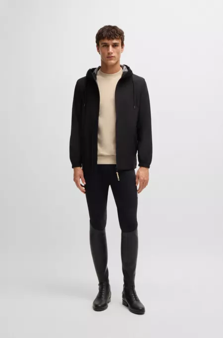 Equestrian sweater in Italian stretch cotton