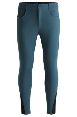 Equestrian knee-grip breeches with four-way stretch, Blue