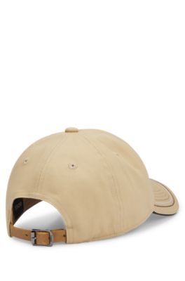 Reitsport-Cap mit Logo-Aufn&auml;her im Retro-Look, Hellbeige