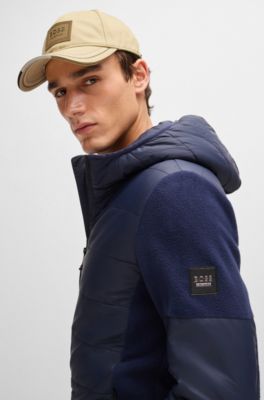 Equestrian cap with retro-inspired logo patch, Light Beige