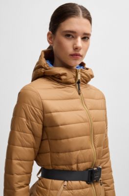 Equestrian webbing belt with glove hook, Black