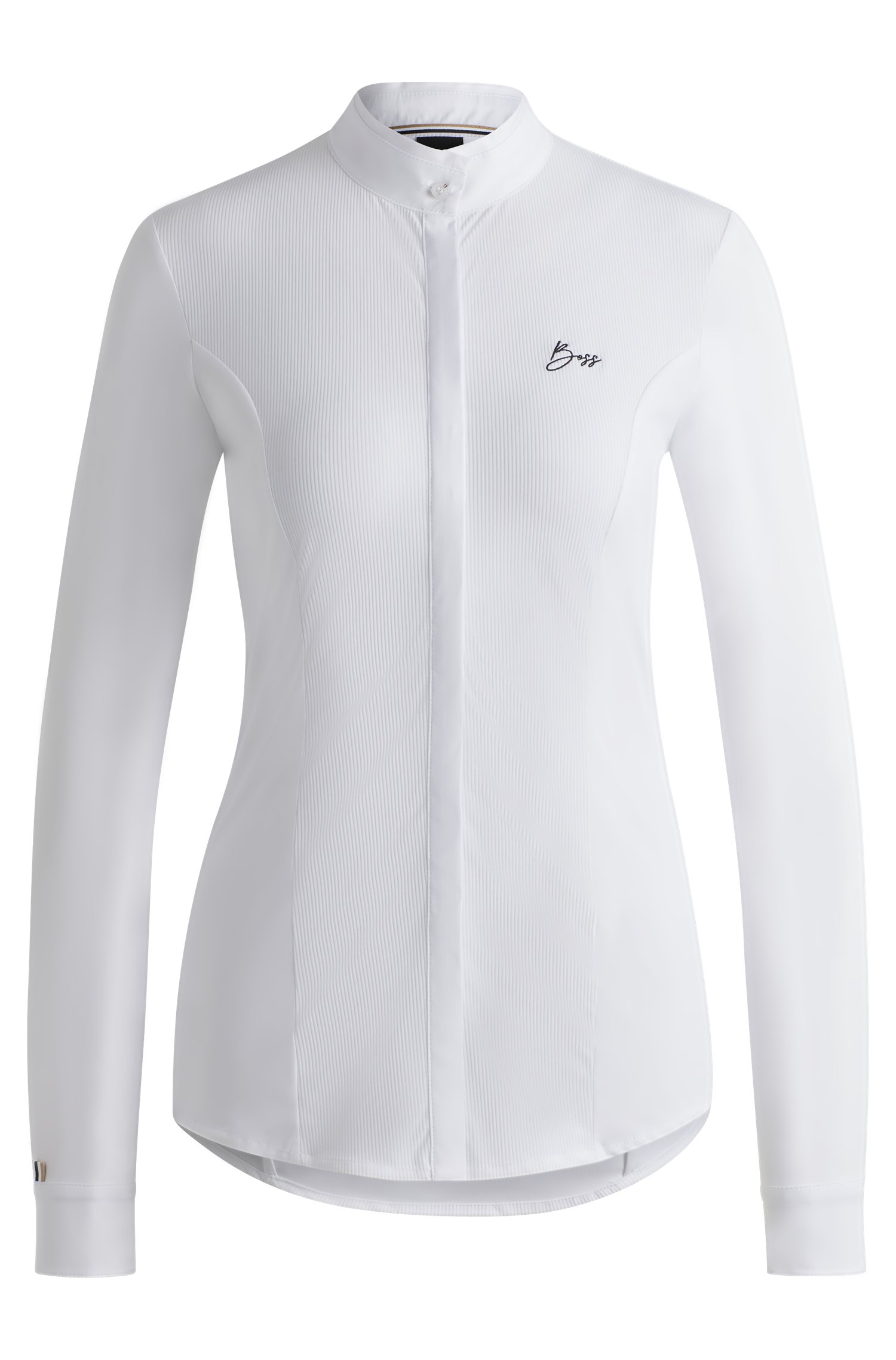 Boss Equestrian show blouse with four-way stretch pikéer dam