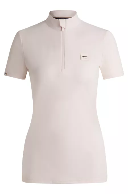 Chemise de concours d’équitation en tissu stretch côtelé
