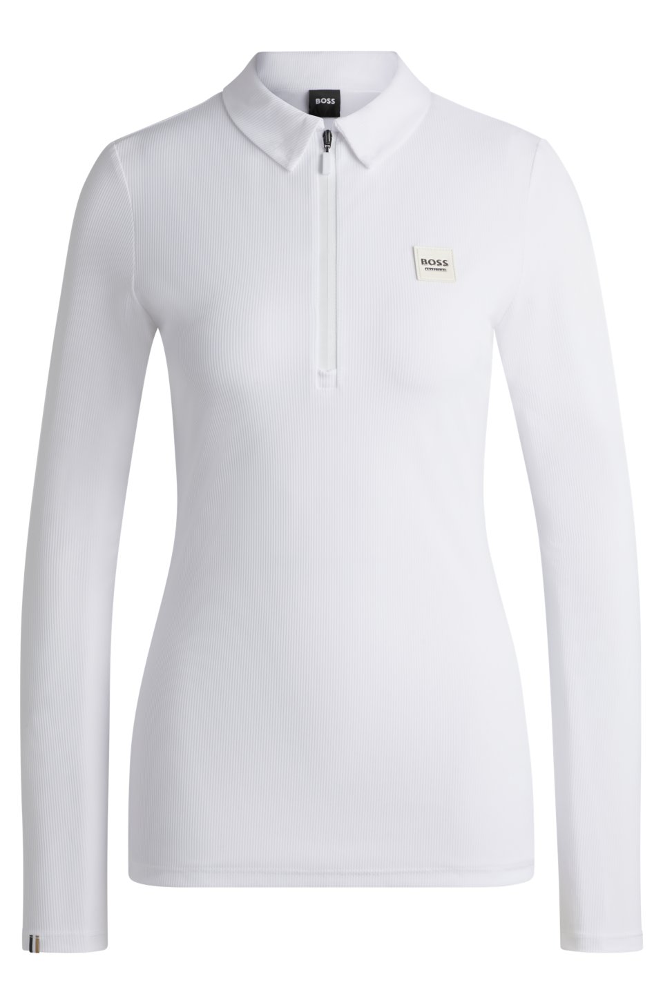 Equestrian training shirt in stretch piqué
