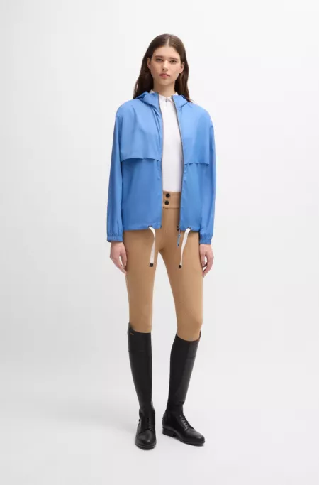 Equestrian training shirt in stretch piqué