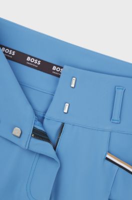 Reitsport-Hose mit griffigem Kniebesatz und Vier-Wege-Stretch, Blau