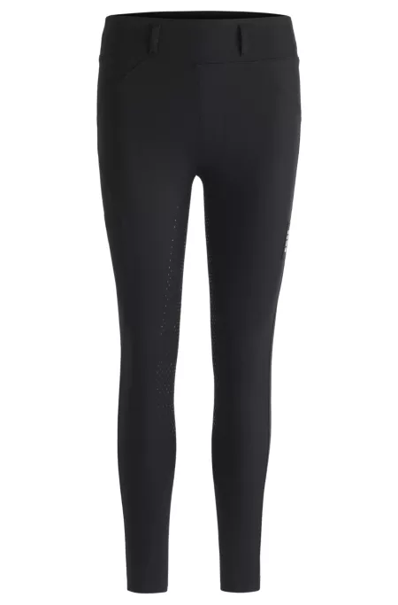 Equestrian full-grip breeches with four-way stretch