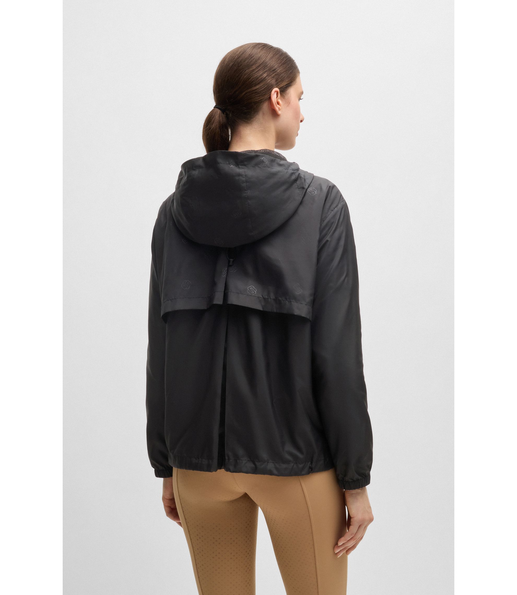 BOSS Equestrian waterproof rain jacket with Double B monogram
