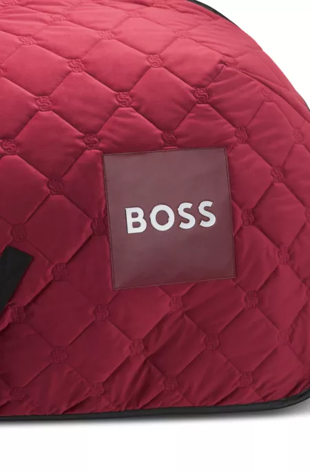 Equestrian sweat rug in quilted velvet